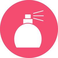 perfume botella glifo circulo icono vector