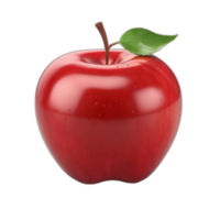 3d rendered red apple png