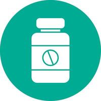 Iron Tablet Glyph Circle Icon vector