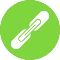 Link Glyph Circle Icon vector