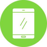 Smartphone Glyph Circle Icon vector