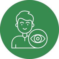 View Linear Circle Multicolor Design Icon vector