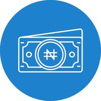 Namecoin Linear Circle Multicolor Design Icon vector
