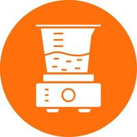 Juicer Glyph Circle Icon vector