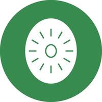 Kiwi Glyph Circle Icon vector