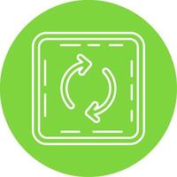 Loop Linear Circle Multicolor Design Icon vector