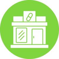 Pharmacy Glyph Circle Icon vector