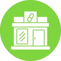 Pharmacy Glyph Circle Icon vector