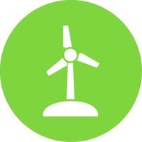 Turbine Glyph Circle Icon vector