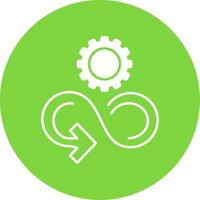 Responsible Consumption Glyph Circle Icon vector