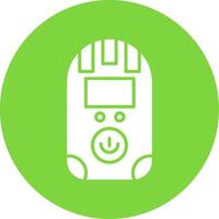 Dosimeter Glyph Circle Icon vector