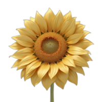 3d rendered Sun flower png