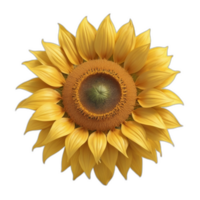 3d rendered Sun flower png