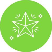 Star Linear Circle Multicolor Design Icon vector