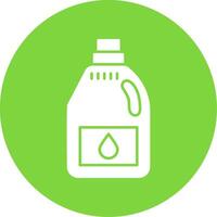 detergente glifo circulo icono vector
