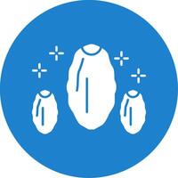 Dates Glyph Circle Icon vector