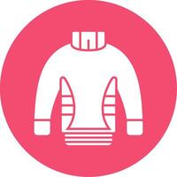 Sweater Glyph Circle Icon vector