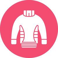 Sweater Glyph Circle Icon vector