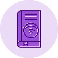 Wifi book Vector Icon