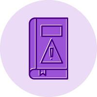 Book Alert Vector Icon