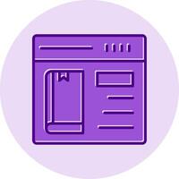 Online Book purchase Vector Icon