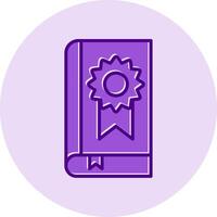 Book Medal Vector Icon