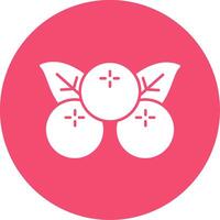 Berries Glyph Circle Icon vector