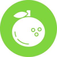 Clementine Glyph Circle Icon vector