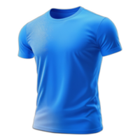 3d rendered T shirt with blue color png