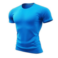3d rendered T shirt with blue color png