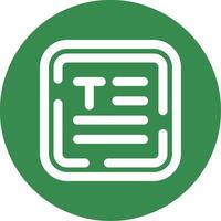 Align text Linear Circle Multicolor Design Icon vector