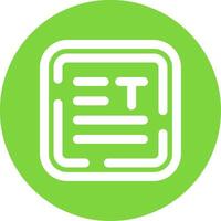 Align text Linear Circle Multicolor Design Icon vector