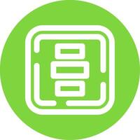 Horizontal Alignment Linear Circle Multicolor Design Icon vector