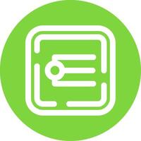 Endpoint Linear Circle Multicolor Design Icon vector