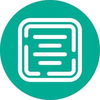 Center alignment Linear Circle Multicolor Design Icon vector