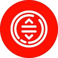 Drag Linear Circle Multicolor Design Icon vector