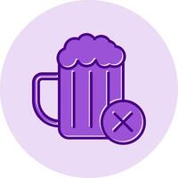 No Alcohol Vector Icon