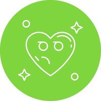 Suspicious Linear Circle Multicolor Design Icon vector