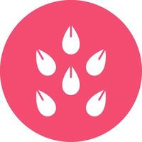 Seeds Glyph Circle Icon vector