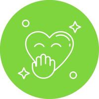 Blush Linear Circle Multicolor Design Icon vector