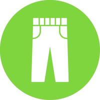 Trousers Glyph Circle Icon vector