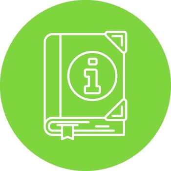 Guide Linear Circle Multicolor Design Icon vector