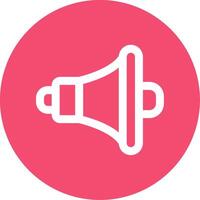 Speaker Linear Circle Multicolor Design Icon vector