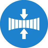 Elasticity Glyph Circle Icon vector