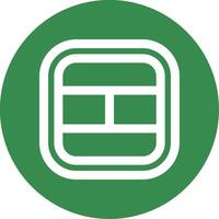 Layout Linear Circle Multicolor Design Icon vector