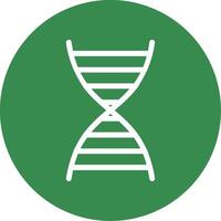 DNA Glyph Circle Icon vector