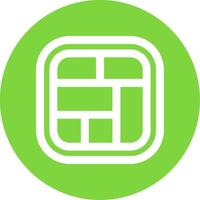 Layout Linear Circle Multicolor Design Icon vector