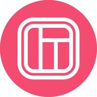 Layout Linear Circle Multicolor Design Icon vector