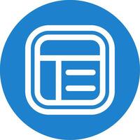 Layout Linear Circle Multicolor Design Icon vector