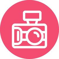 Photo capture Linear Circle Multicolor Design Icon vector